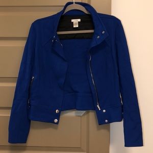 Caché Royal Blue Zip-Up Jacket